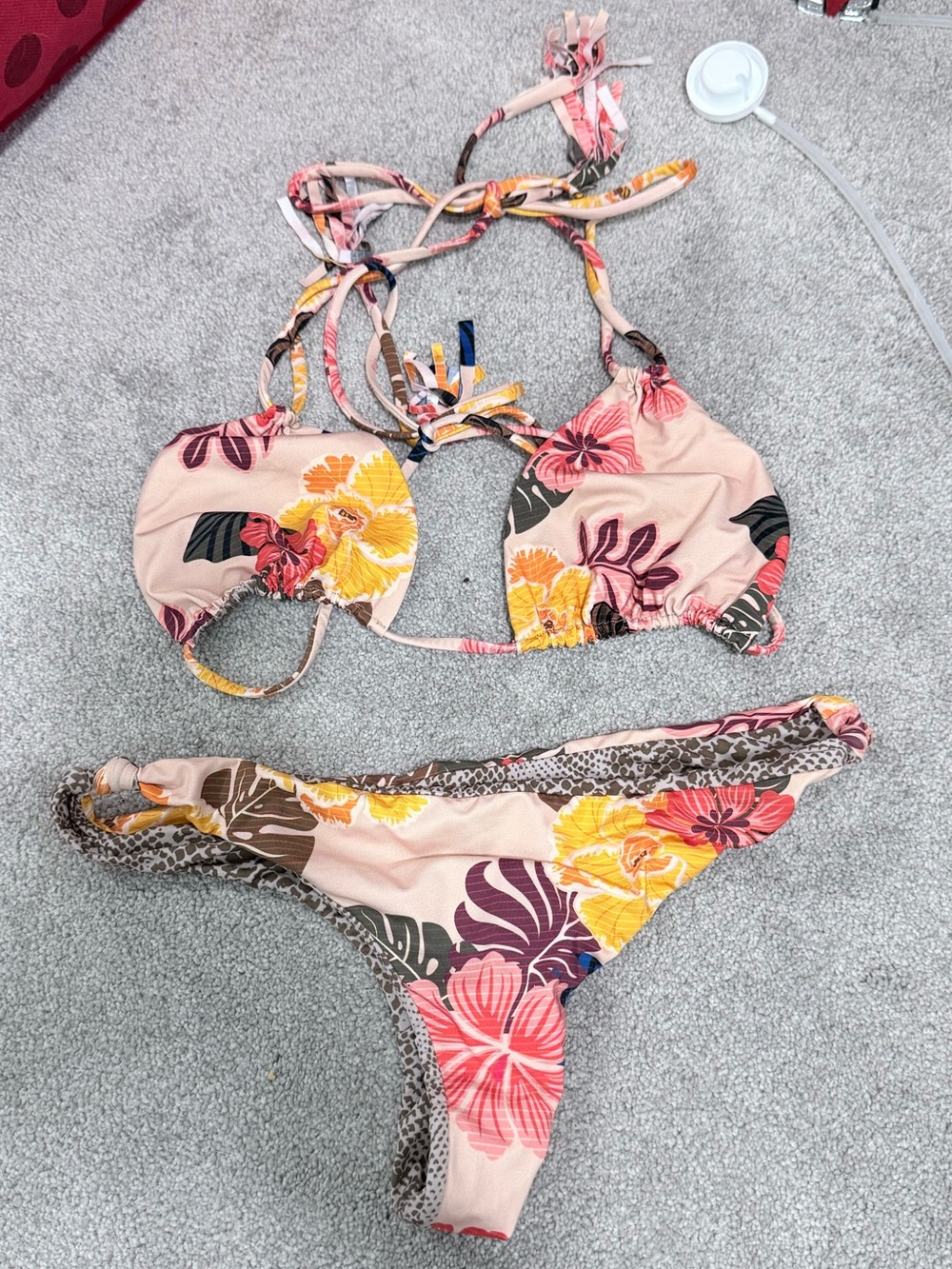 acacia swimwear retro paradise bikini set